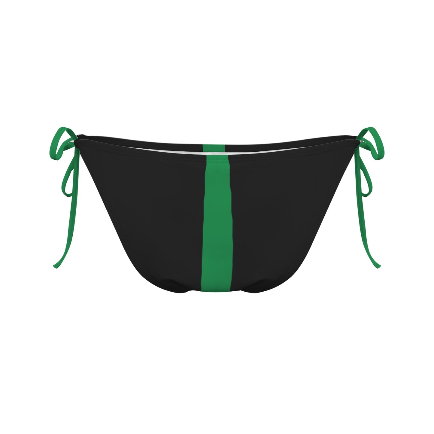 Thin Green Line Flag Inspired Style-2 Side-Tie Bikini Bottom