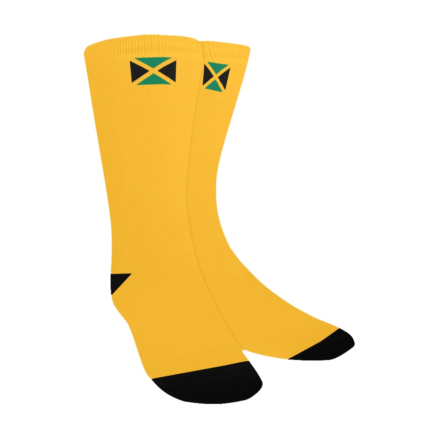 Jamaica Flag Inspired Kid's Custom Socks (Made in the USA)