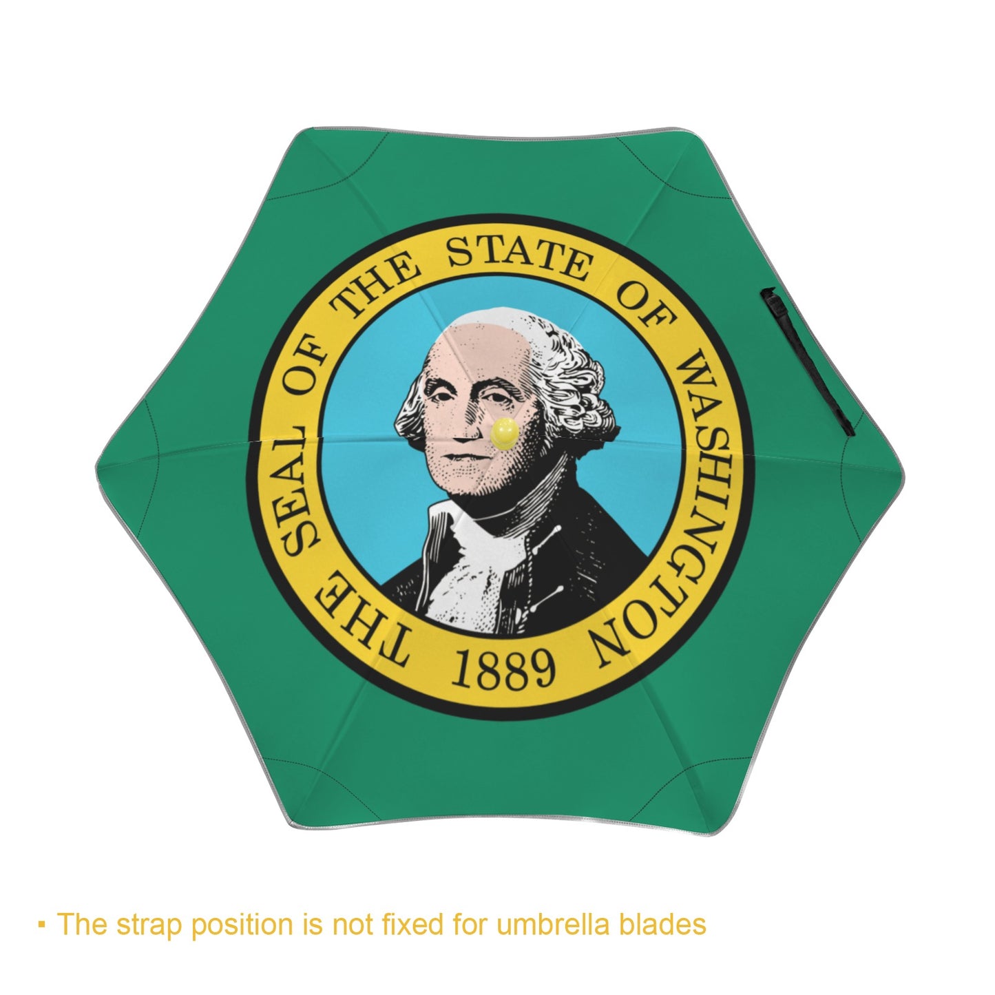 Washington Flag Inspired Kids Safe Round Corner Umbrella