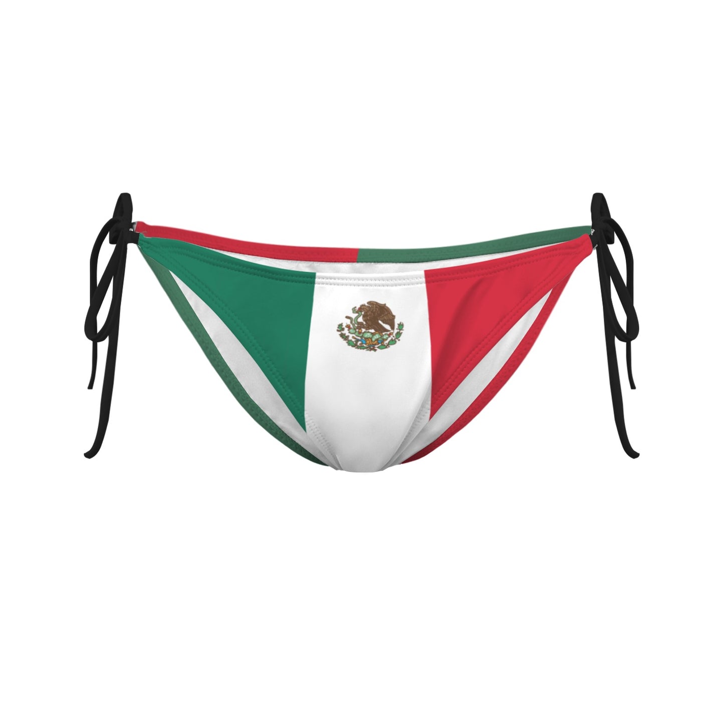 Mexico Flag Inspired Side-Tie Bikini Bottom