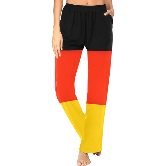 Germany Flag Women's Pajama Trousers Made in the USA