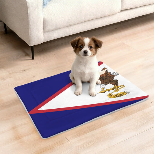 American Samoa Flag Inspired Pet Mat 25x18inch (Made in the USA)