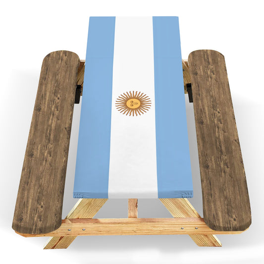 Argentina Flag Picnic Table Cover (72" x 30") (Made in the USA)