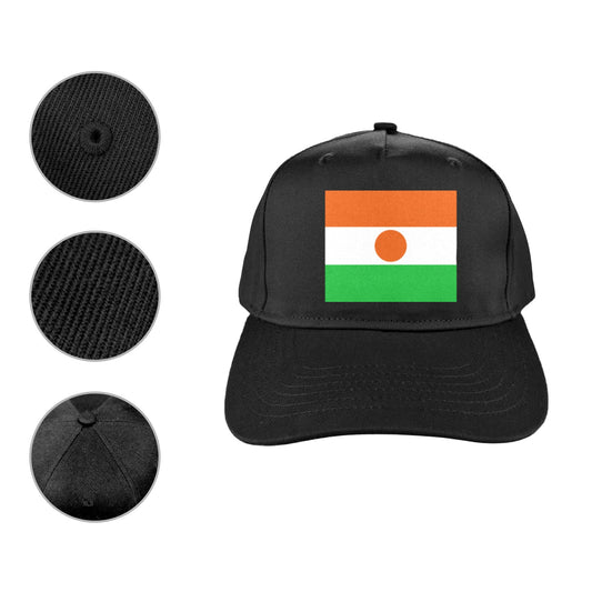 Niger Flag Inspired Baseball Cap | Printed in the  USA