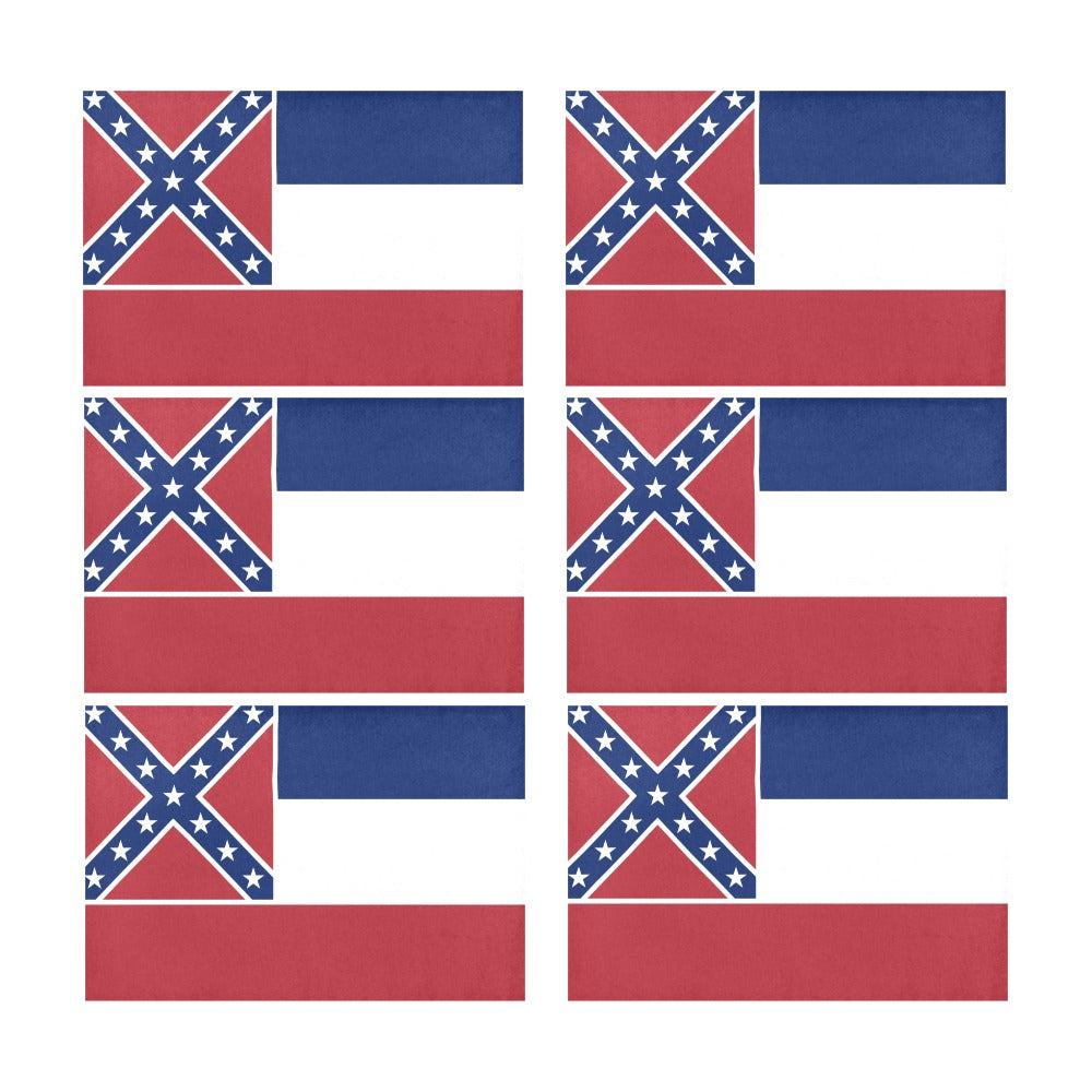 Mississippi Retired Flag Placemats 12" x 18" (Set of 6)