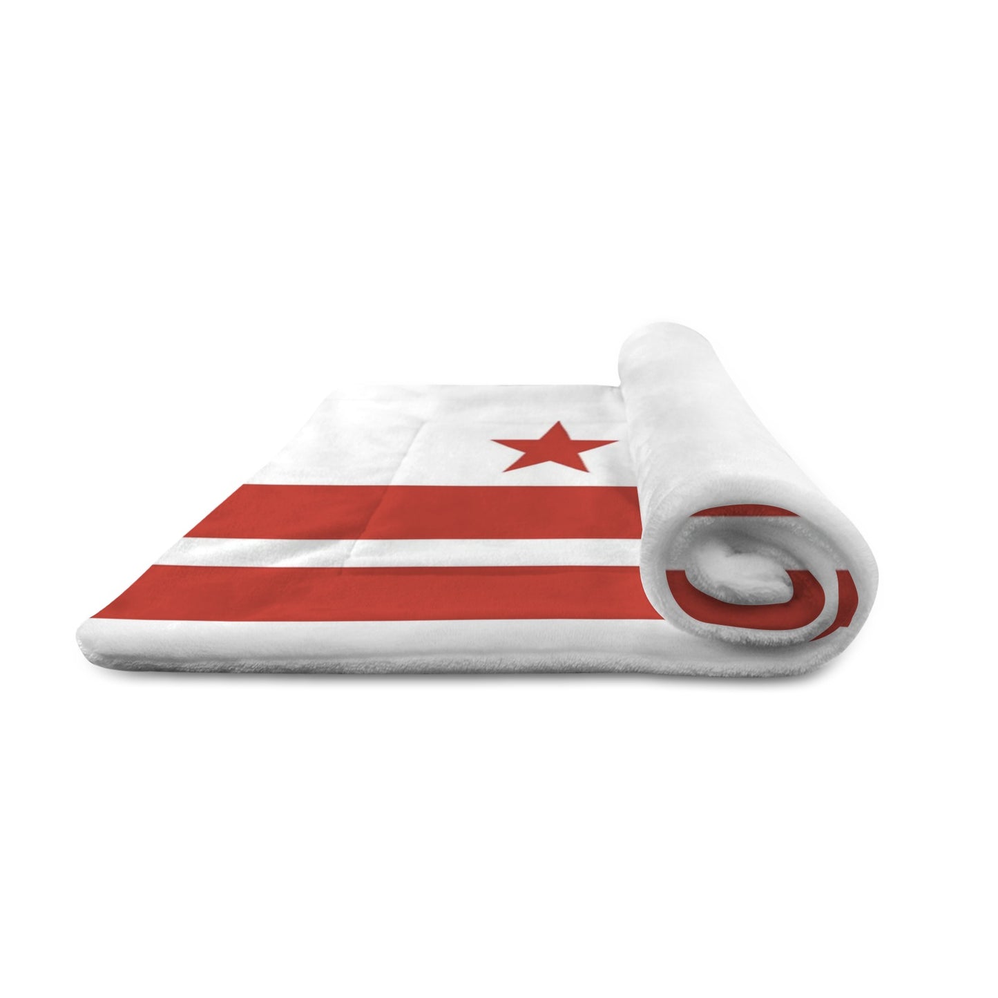 Washington D.C. Flag Inspired Pet Mat 25x18inch (Made in the USA)