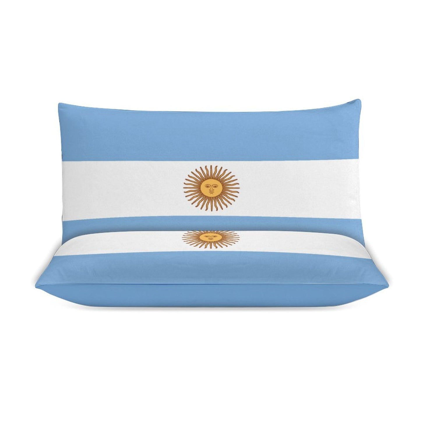 Argentina Flag Inspired 3-Piece Bedding Set (1 Duvet Cover + 2 Pillow Shams) – 102"×90"