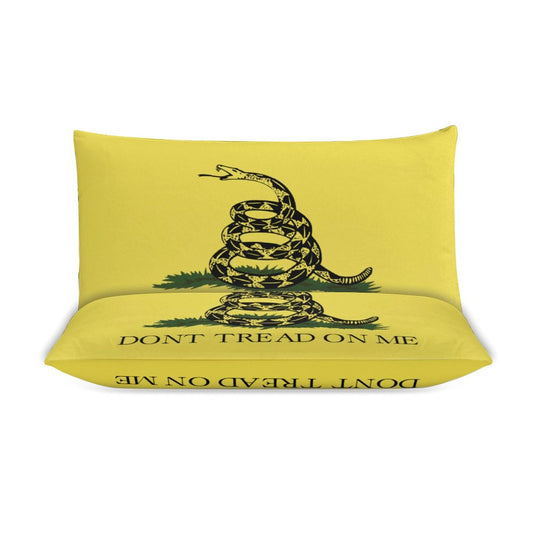 Gadsden Flag Inspired 3-Piece Bedding Set (1 Duvet Cover + 2 Pillow Shams) – 102"×90"