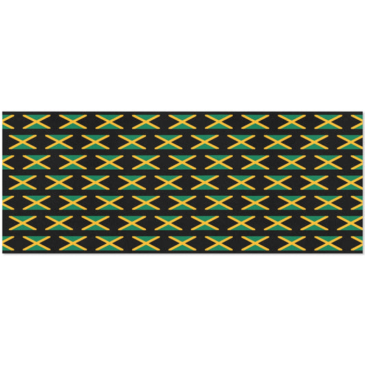 Jamaica Flag Inspired Custom Gift Wrapping Paper 58"x 22.5" (4 Rolls)