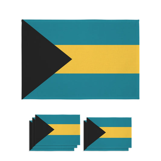 Bahamas Flag Inspired Placemat Sets