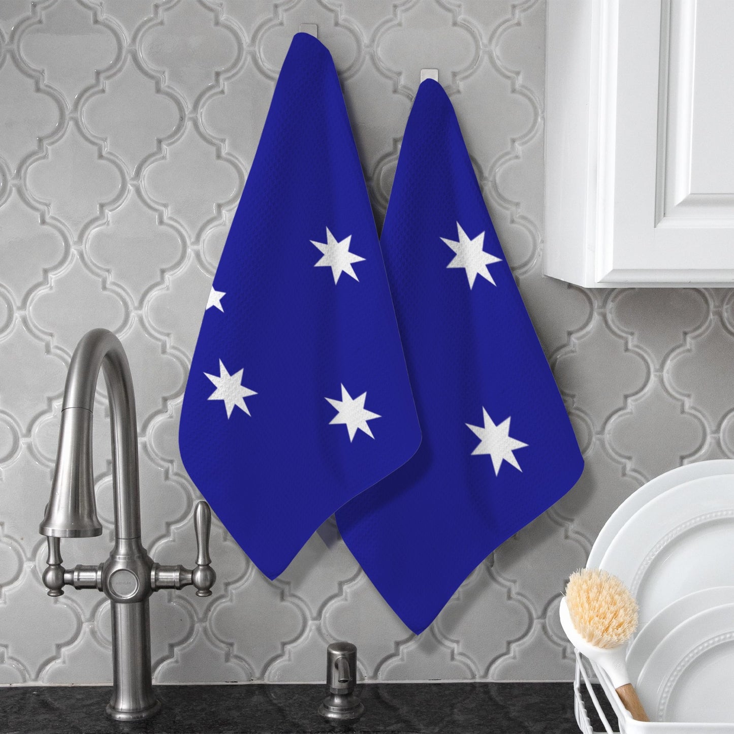 Australia Flag Inspired Kitchen Towel 40X60cm (Pack of 2) (Made in the USA)