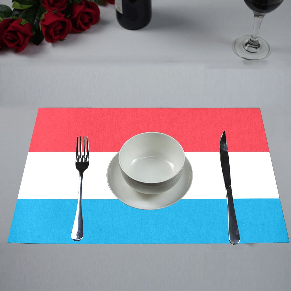 Luxembourg Flag Placemats 12" x 18" (Set of 6)