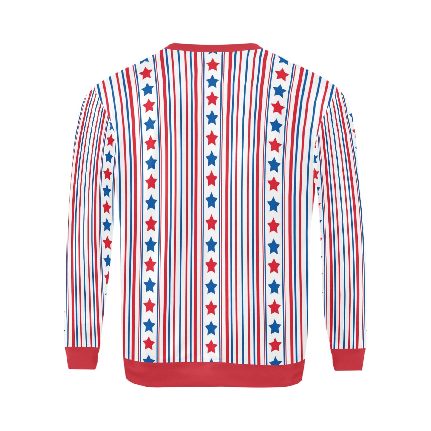 USA/American Flag Inspired Men’s Fuzzy Sweatshirt Made in USA