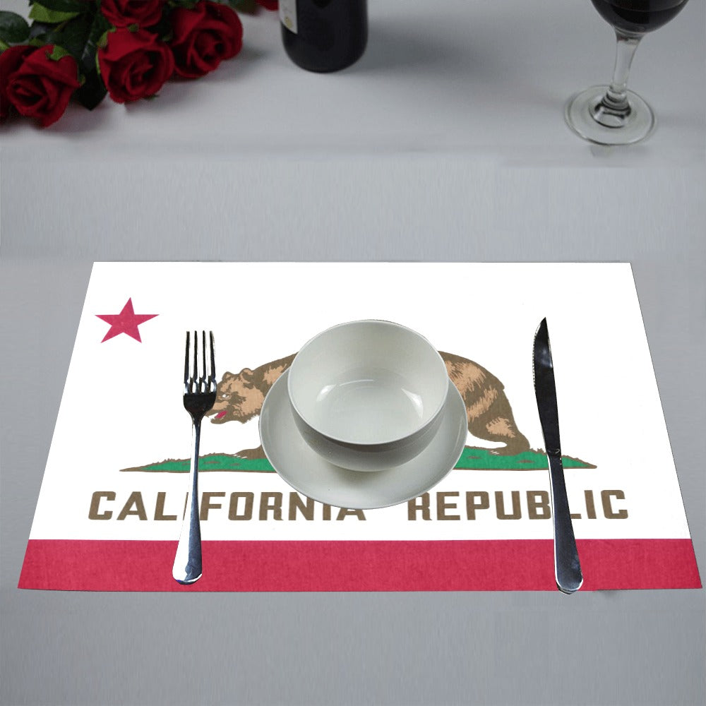 California Flag Placemats 12" x 18" (Set of 6)