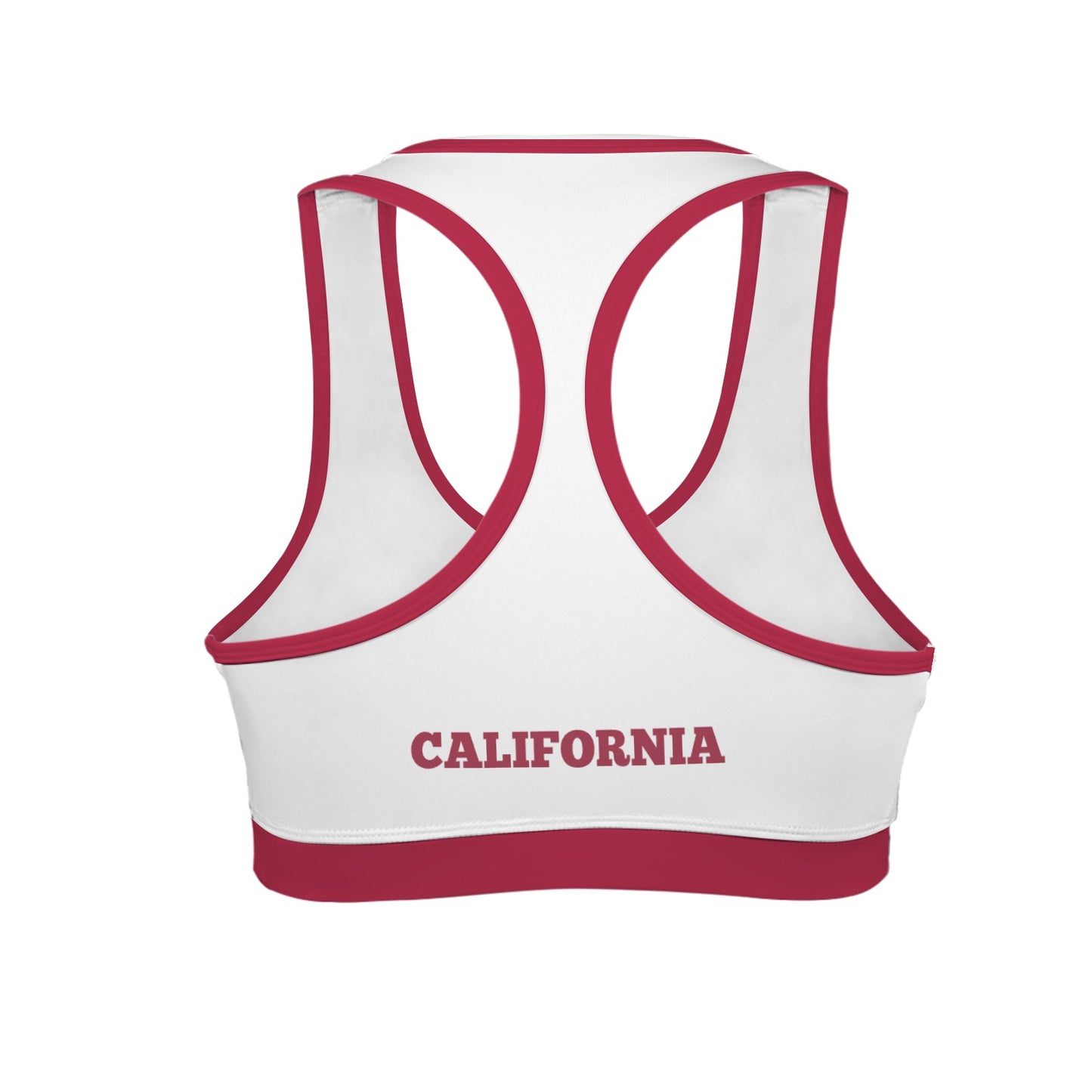 California State Flag Racerback Sports Bra