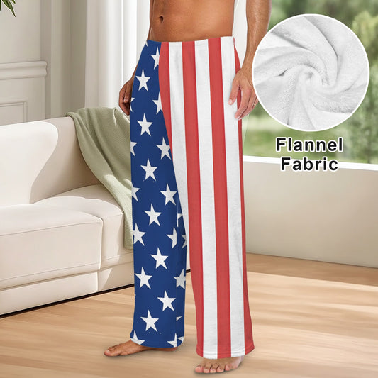 USA/American Flag Inspired Men's Flannel Pajama Trousers Printed in the USA