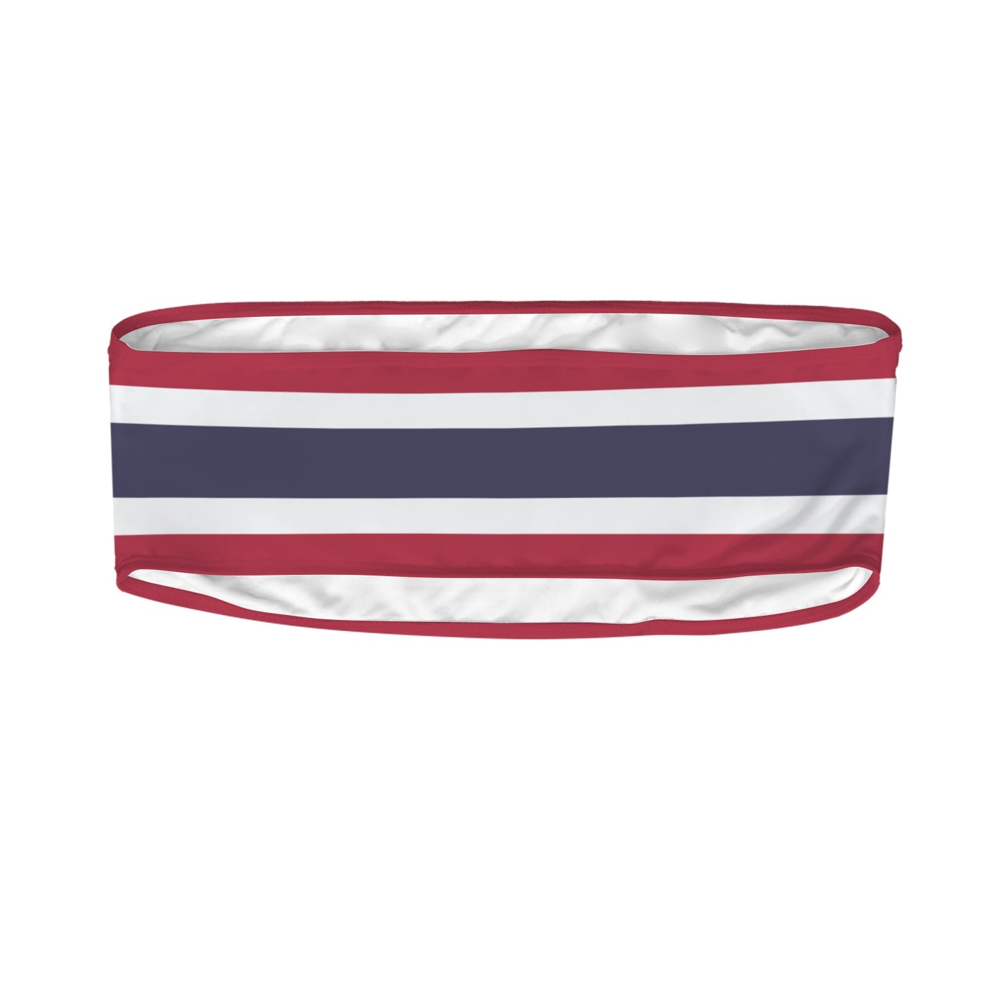 Thailand Flag Inspired Bandeau Tube Bikini Top