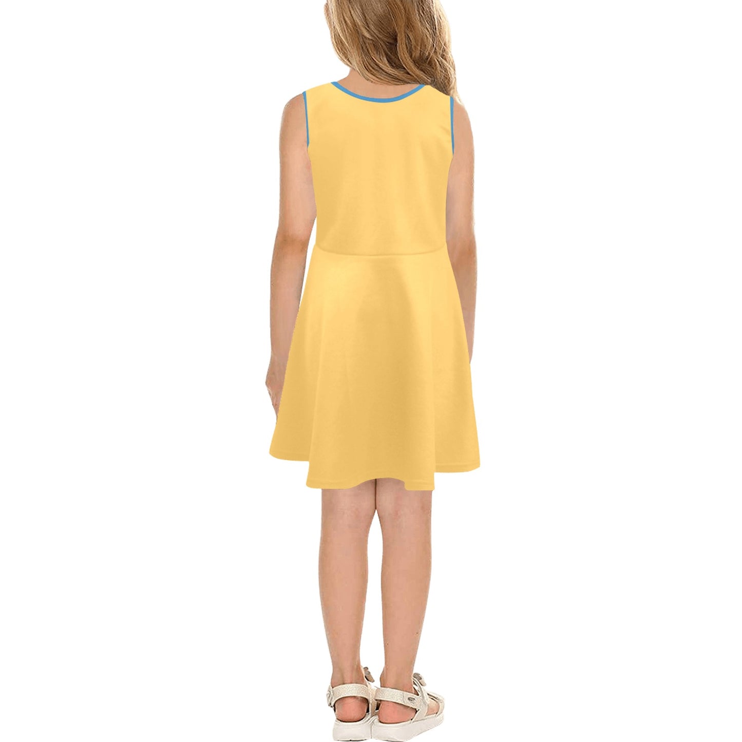 New Jersey Flag Inspired Girls' Sleeveless Sundress | Ships from USA