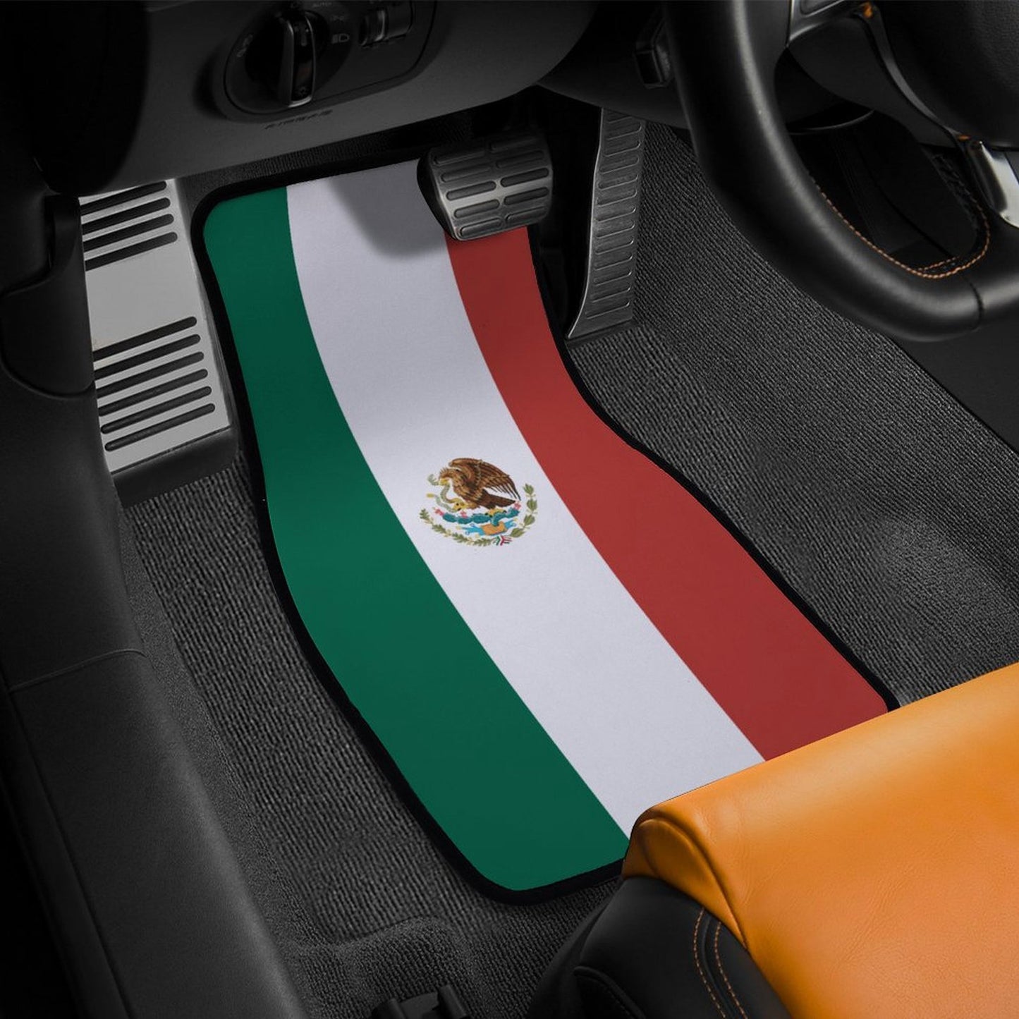 Mexico Flag Inspired Car Floor Mats(4pcs)
