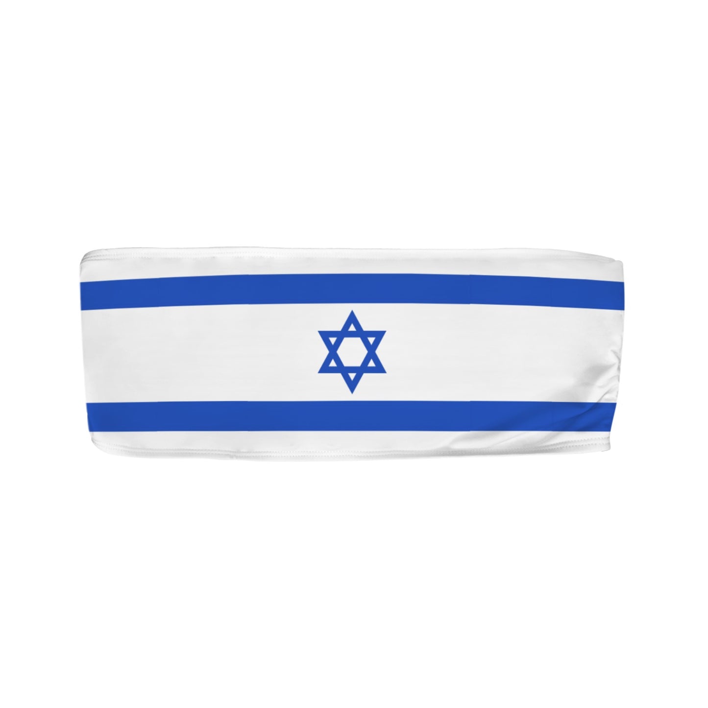 Israel Flag Inspired Bandeau Tube Bikini Top