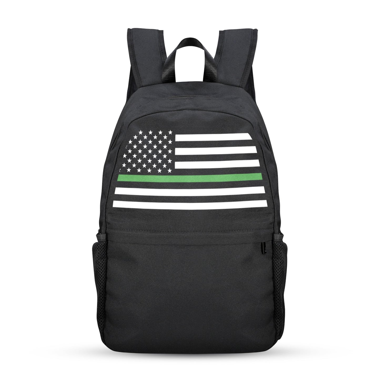 Thin Green Line Flag Inspired Casual Backpack Printed in the USA