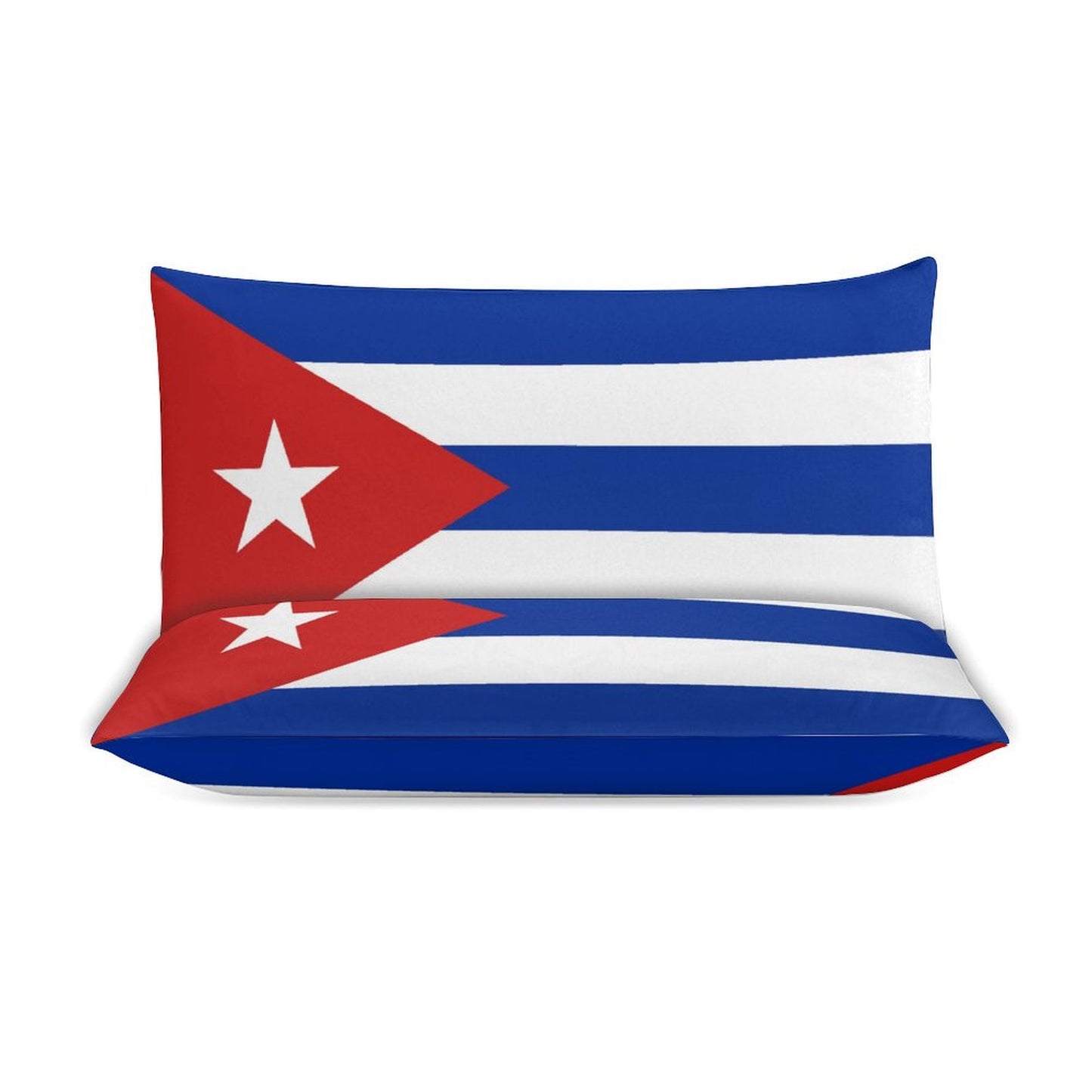 Cuba Flag Inspired 3-Piece Bedding Set (1 Duvet Cover + 2 Pillow Shams) – 102"×90"