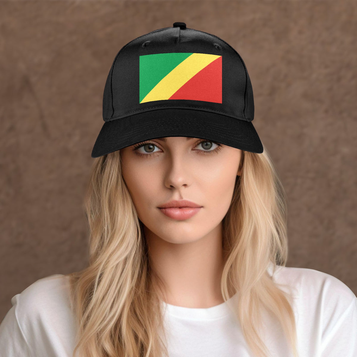 Republic of the Congo Flag Inspired Baseball Cap | Printed in the  USA
