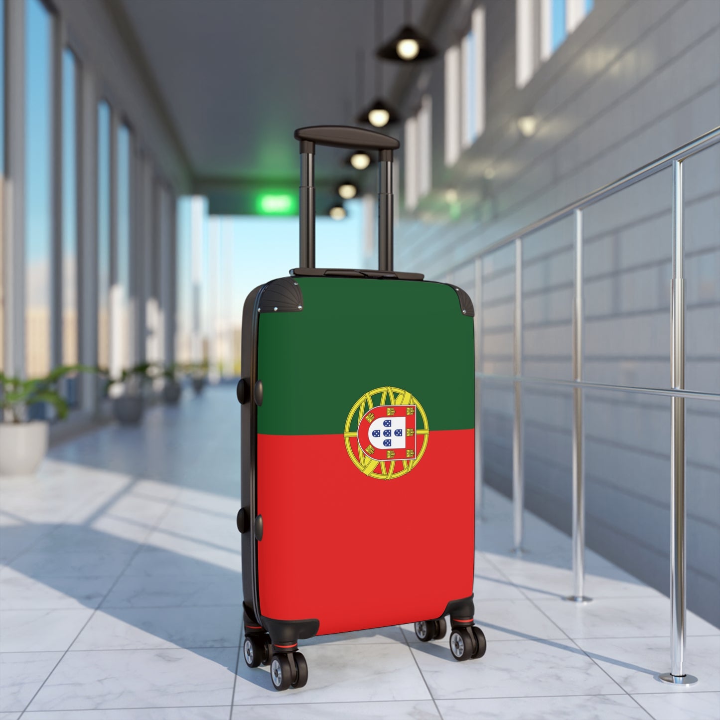 Portugal Flag Inspired Suitcase