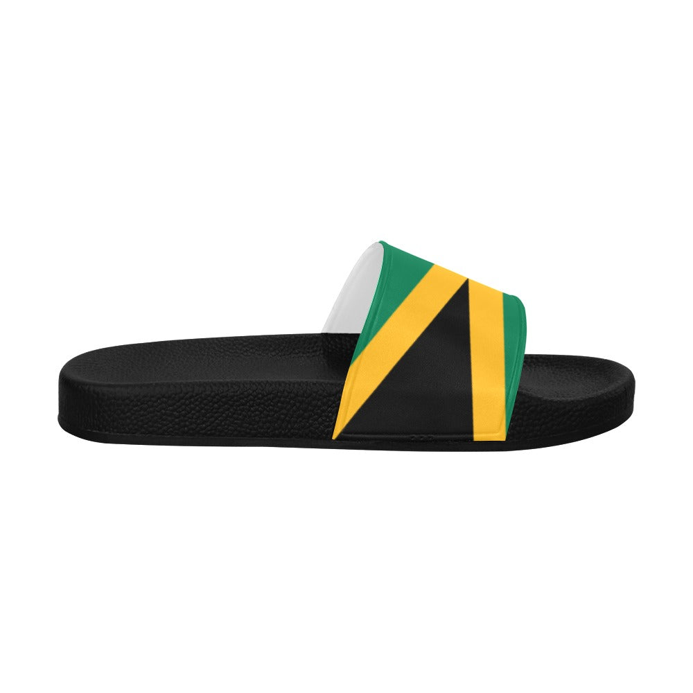 Jamaica Flag Inspired Women's Slide Sandals