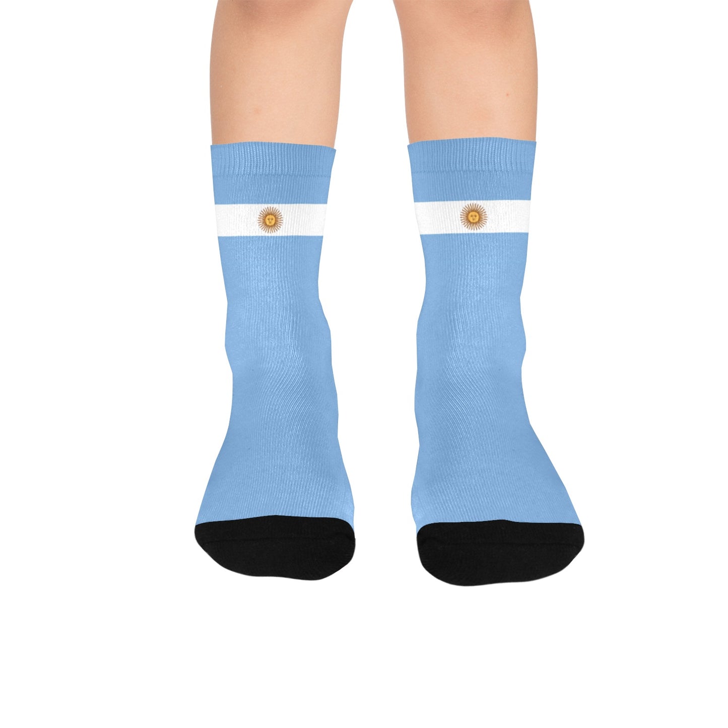 Argentina Flag Inspired Kid's Socks (Made in the USA)