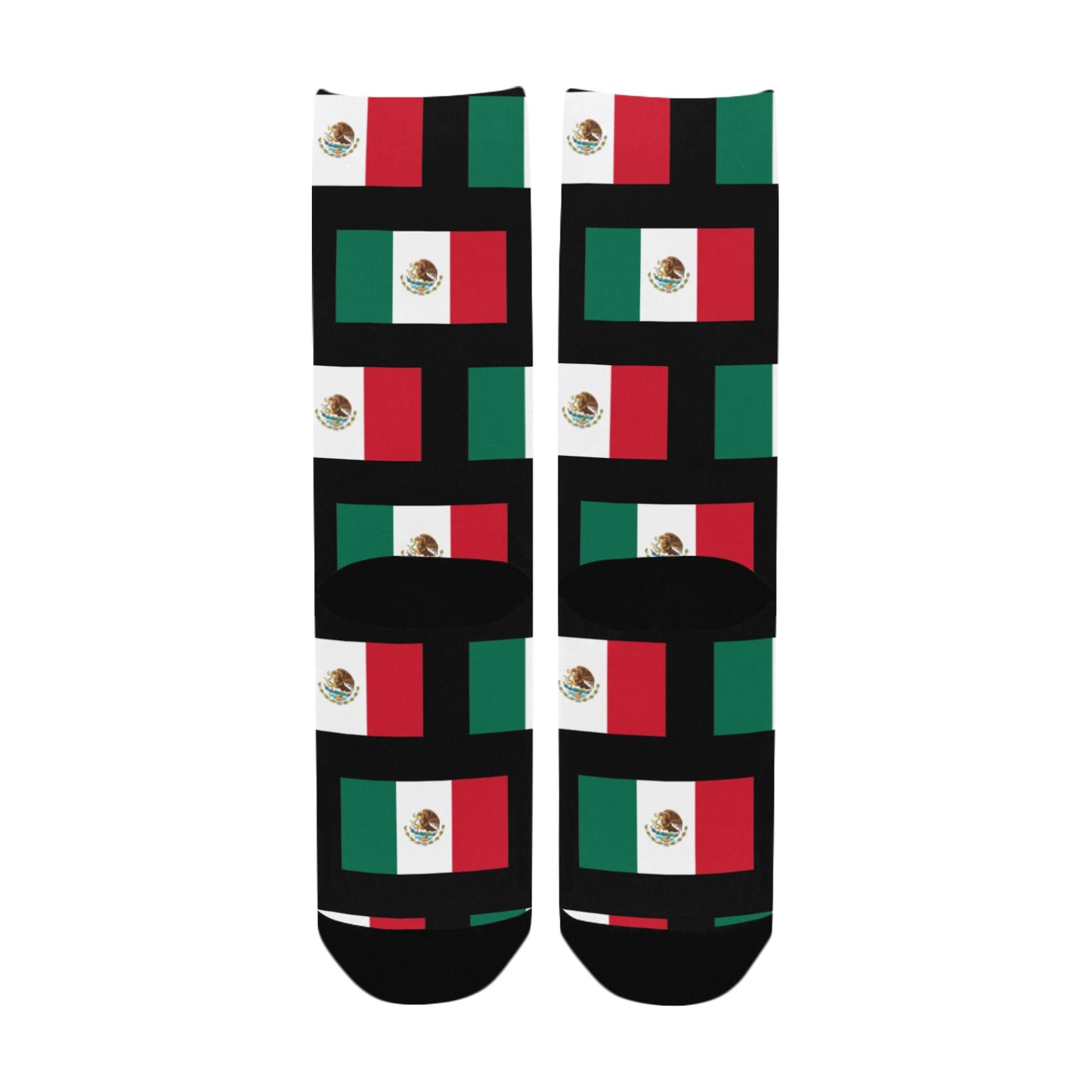Mexico Flag Inspired Women's Custom  Socks | Ships from USA