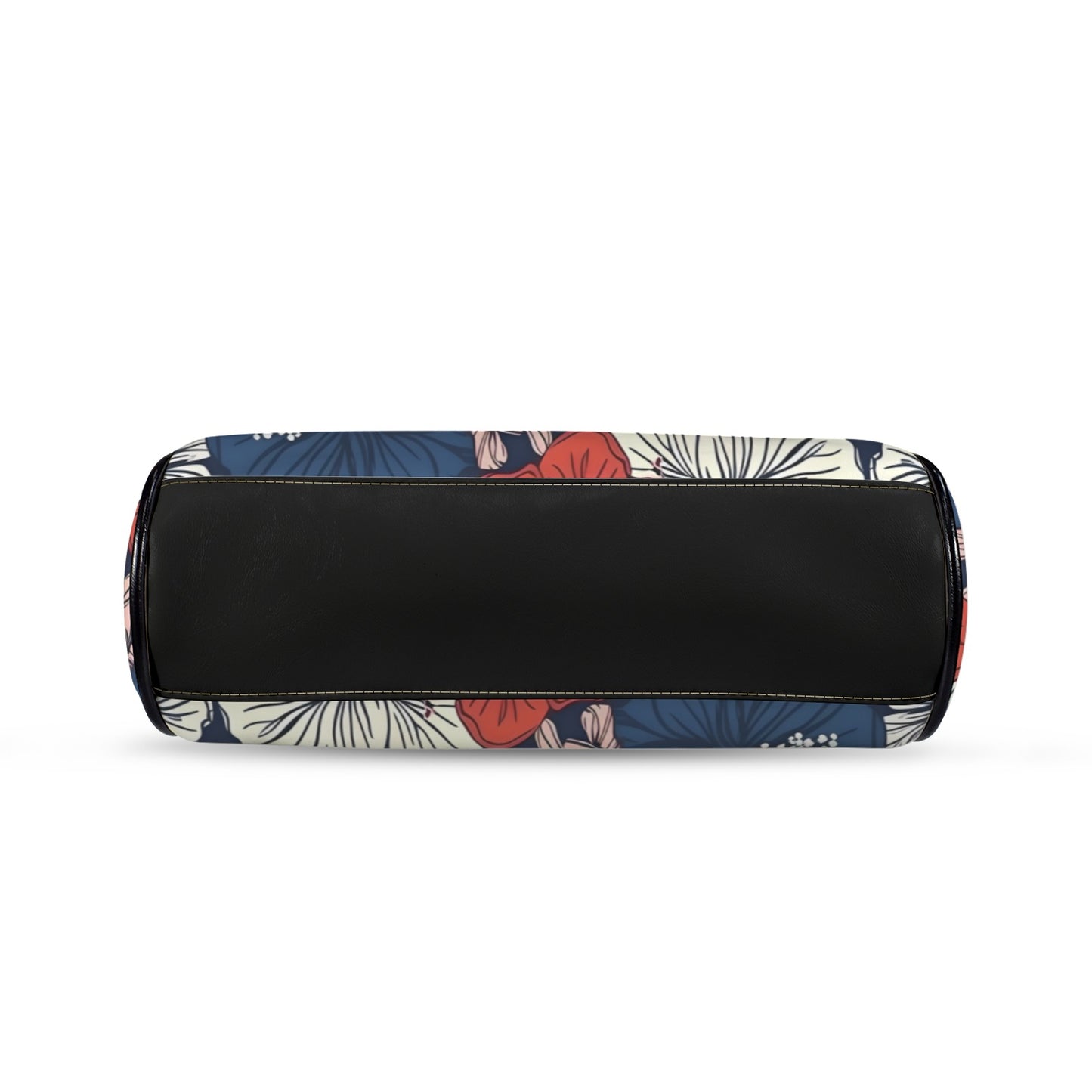 USA/American Flag Inspired Hawaiian Floral Pattern Kisslock Crossbody Shoulder Bag