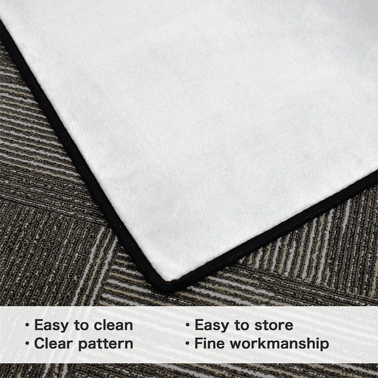 Christian Flag Inspired 84x60 Inch Area Rug with Black Binding (Made in the USA)