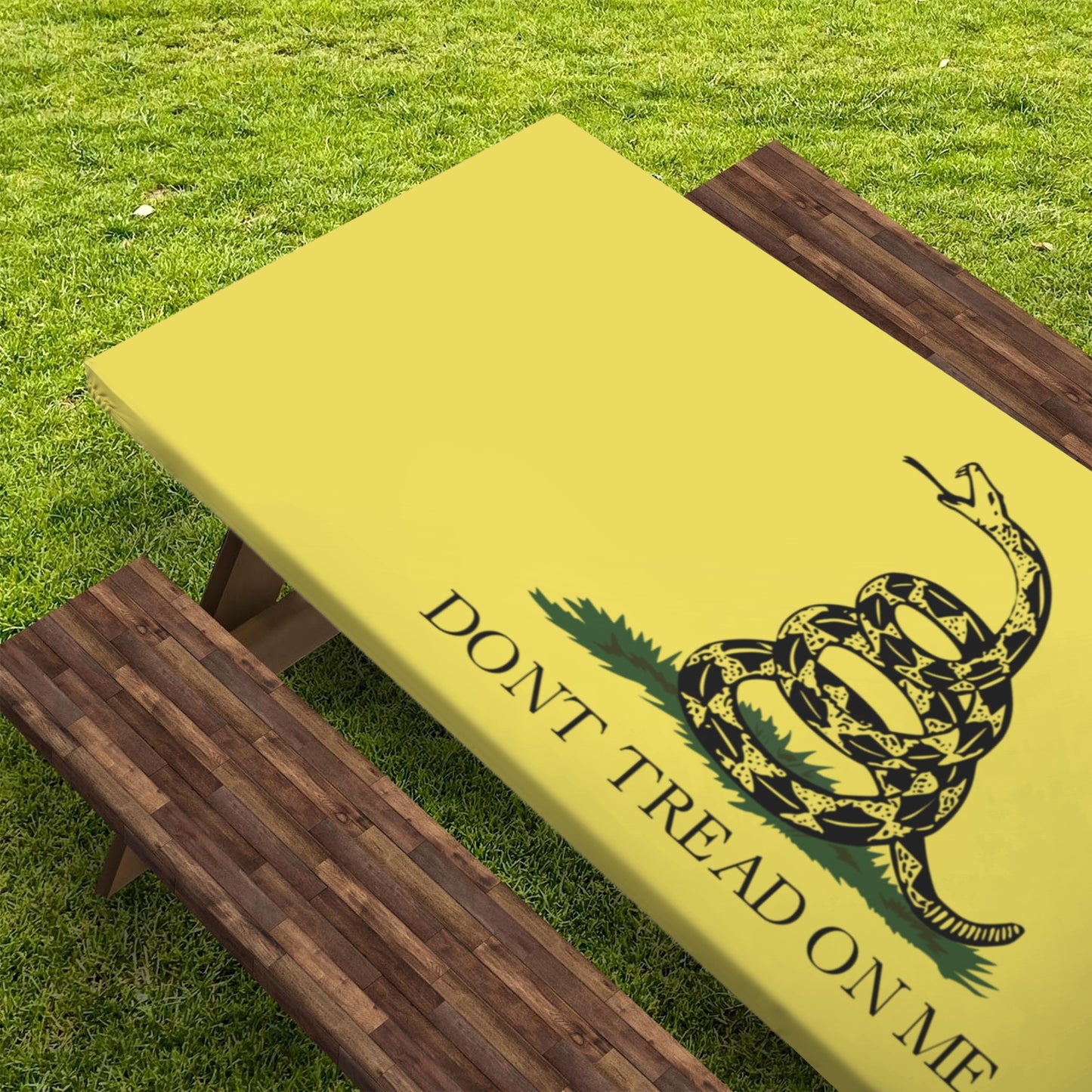 Gadsden Flag Picnic Table Cover (72" x 30") (Made in the USA)