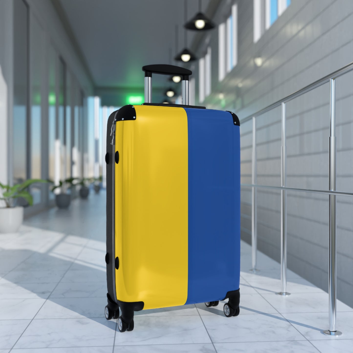 Ukraine Flag Inspired Suitcase