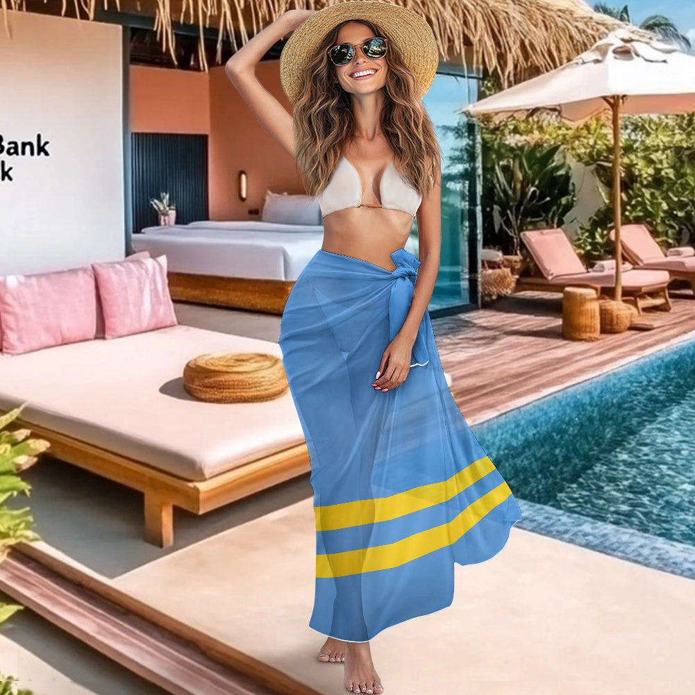 Aruba Flag Inspired Bikini Cover-Up