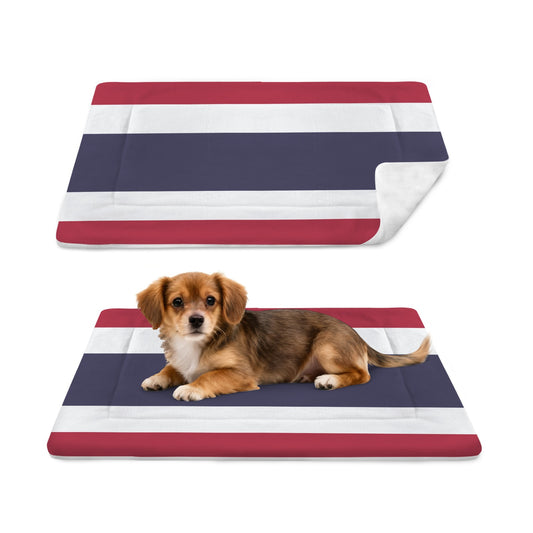 Thailand Flag Inspired Pet Mat 25x18inch (Made in the USA)