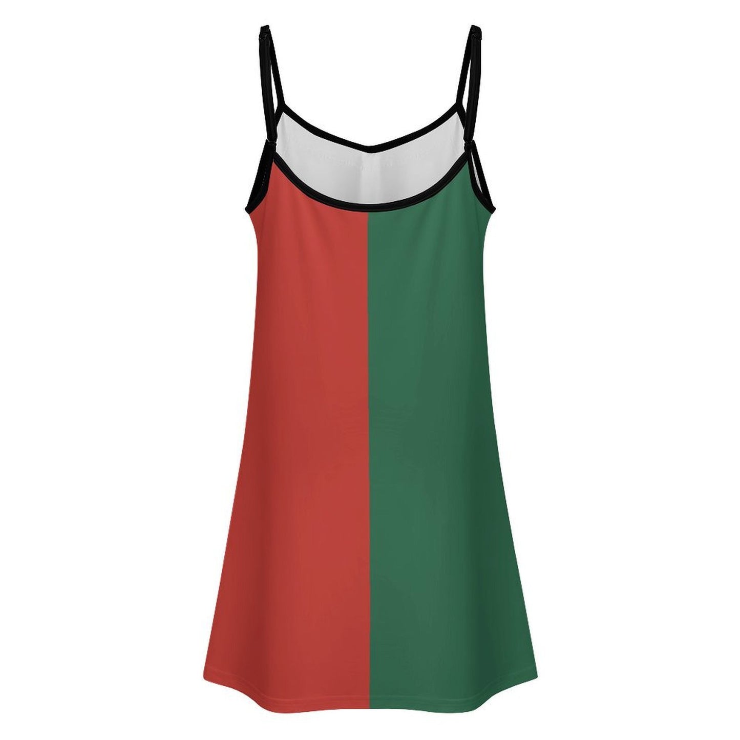 Mexico Flag Inspired Lace Trim Camisole Nightgown