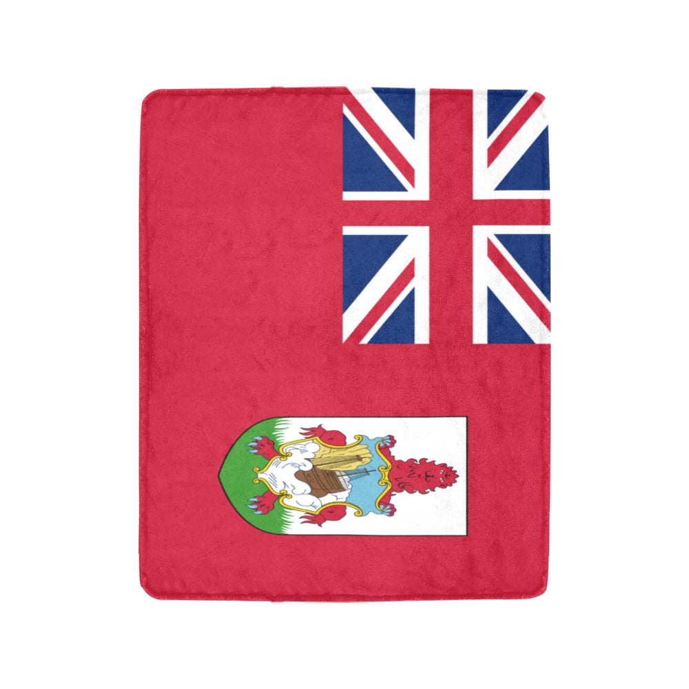 [Luv My Flag] Bermuda flag blanket with vibrant colors displayed.