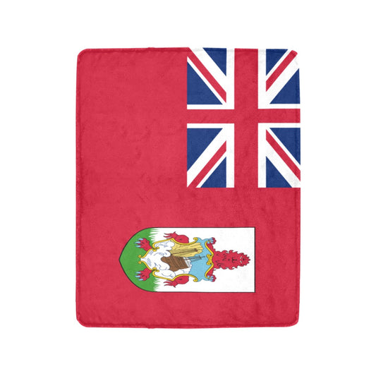 [Luv My Flag] Bermuda flag blanket with vibrant colors displayed.