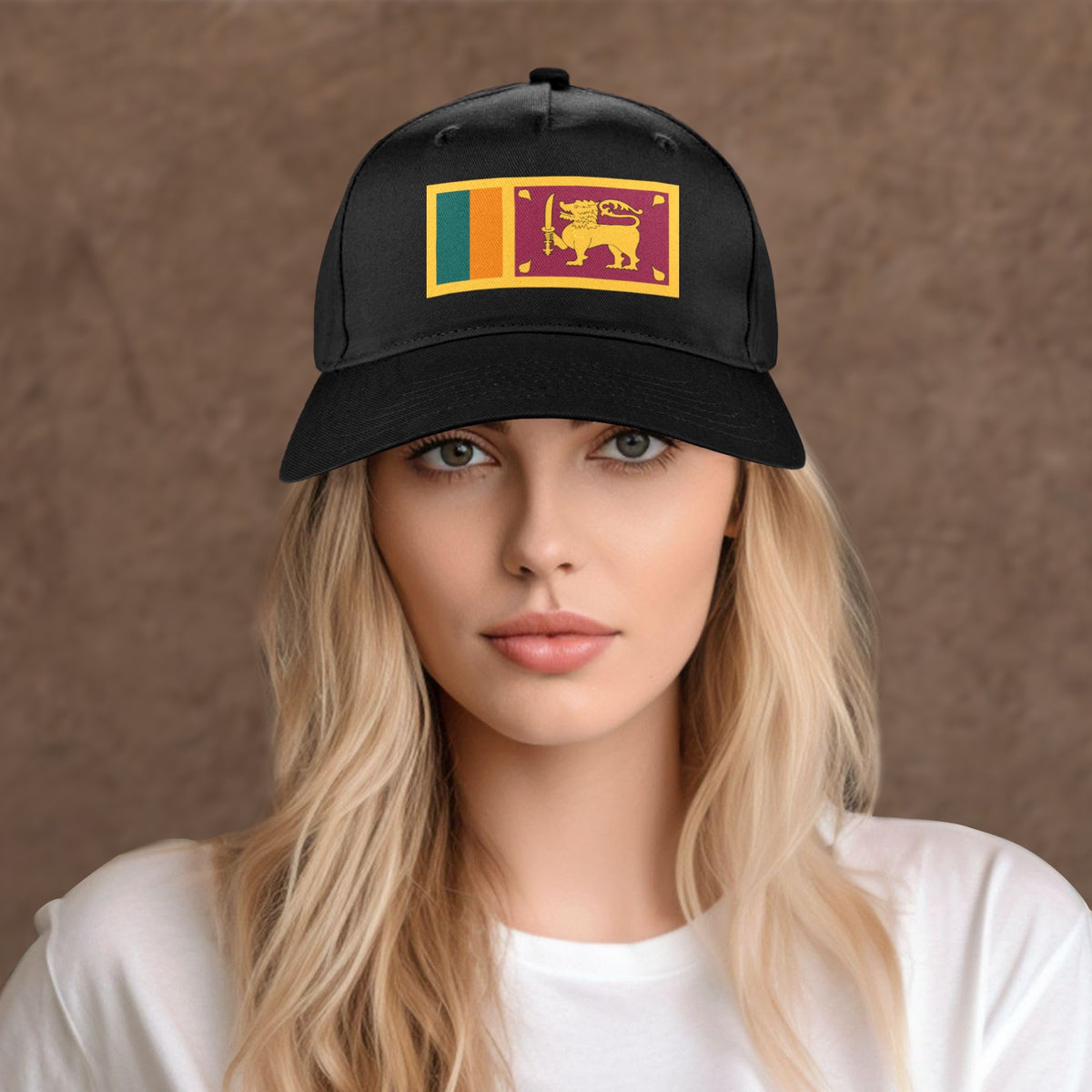Sri Lanka Flag Inspired Baseball Cap | Printed in the  USA