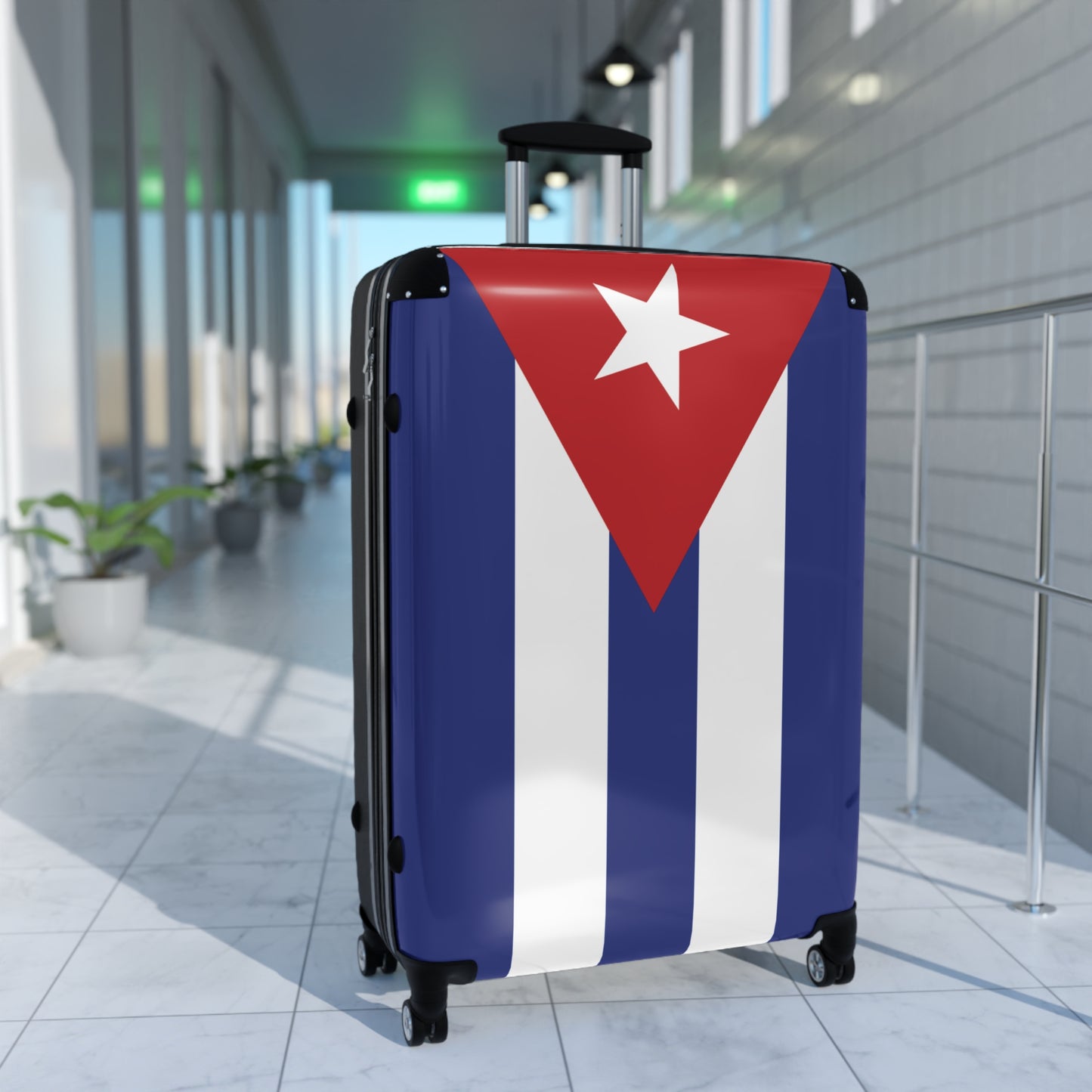 Cuba Flag Inspired Suitcase