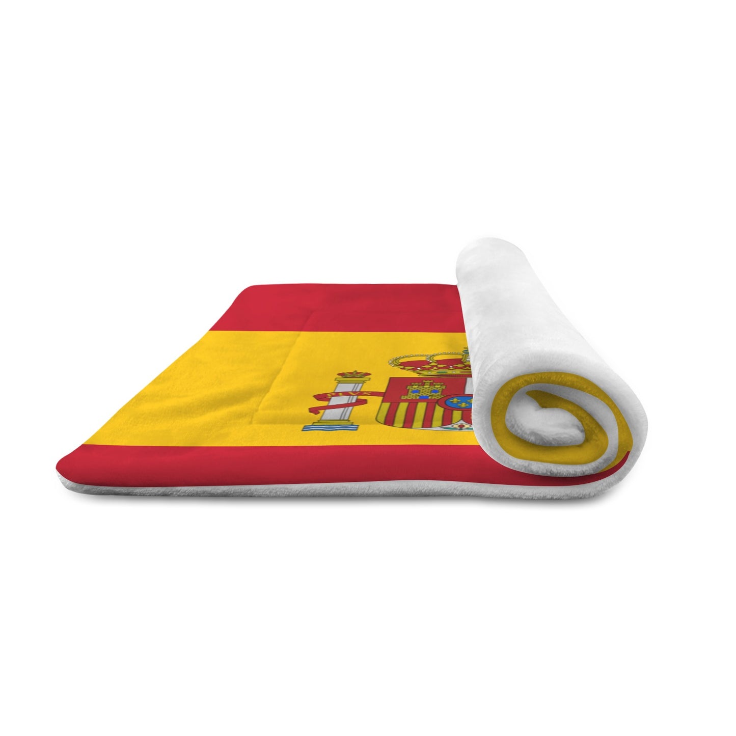Spain Flag Inspired Pet Mat 25x18inch (Made in the USA)