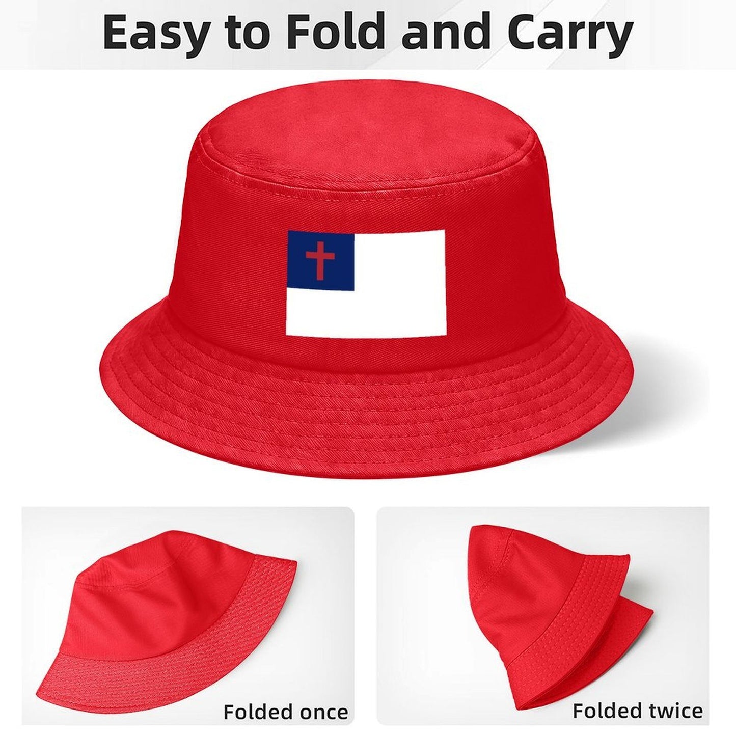 Christian Flag Design Kids’ Bucket Hat | Ships from USA