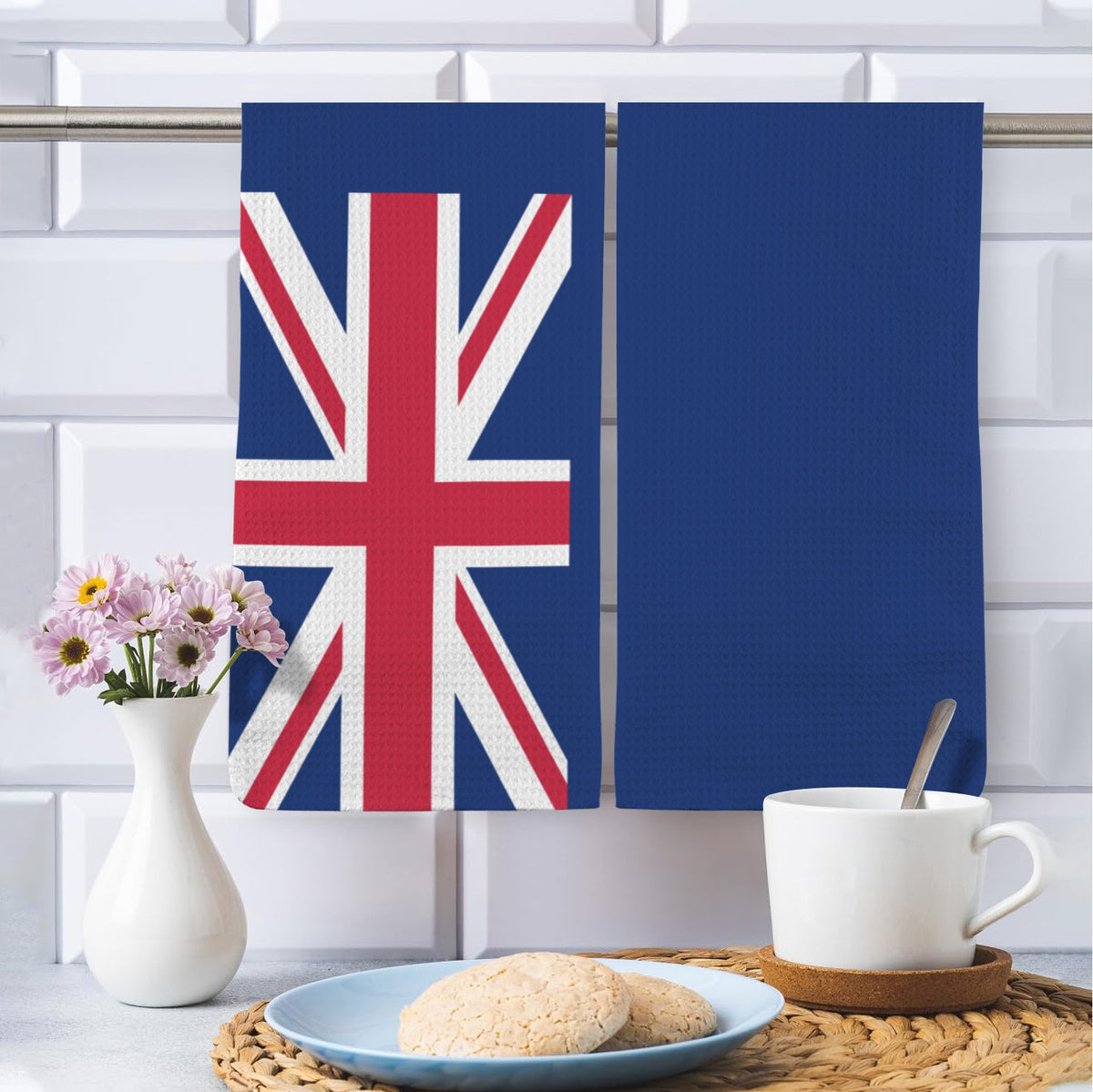 Cayman Islands Flag Inspired Kitchen Towel 40X60cm (Pack of 2) | Printed In the USA