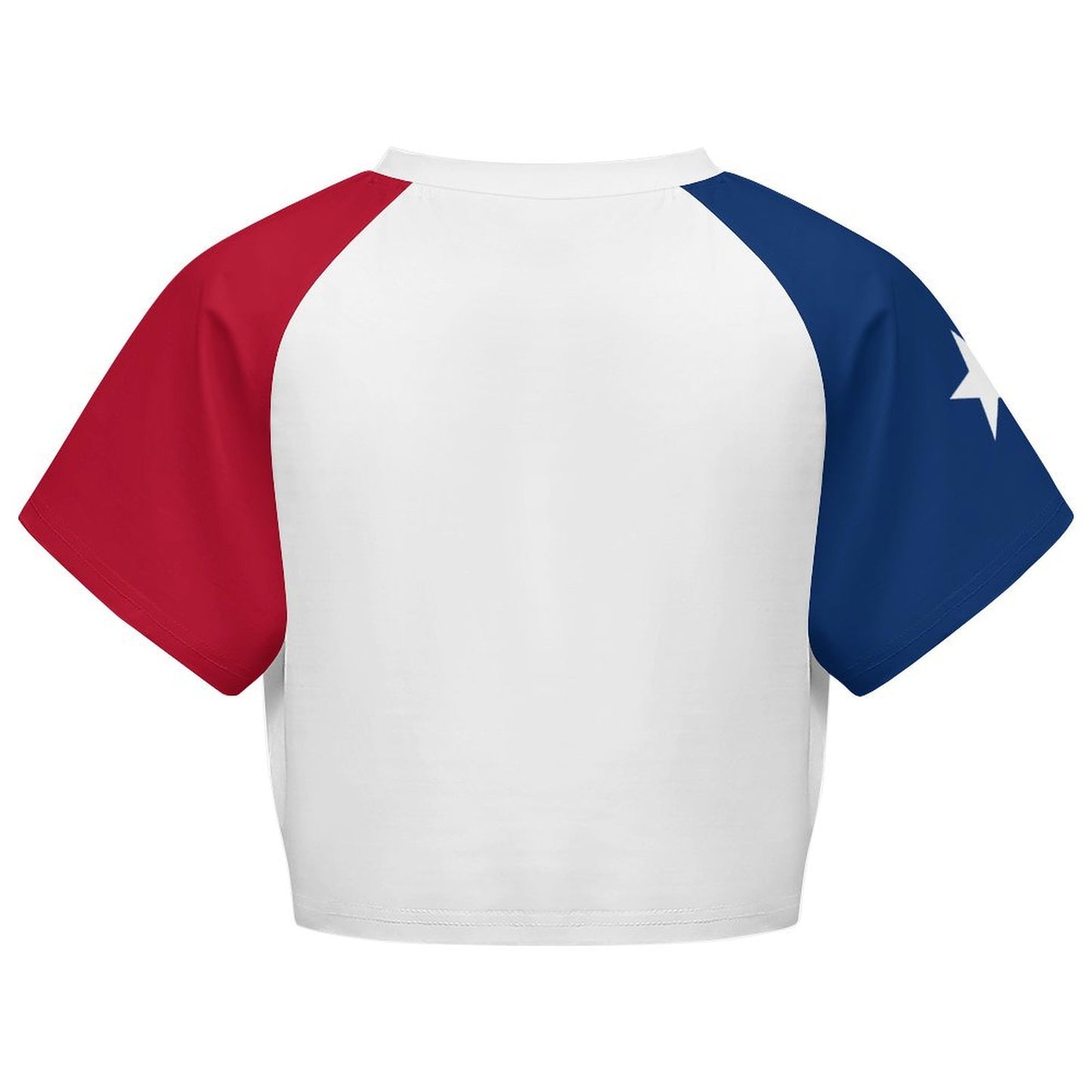 Texas Flag Inspired Women's Cropped Shirt