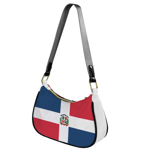Dominican Republic Flag Inspired Women's Shoulder Bag