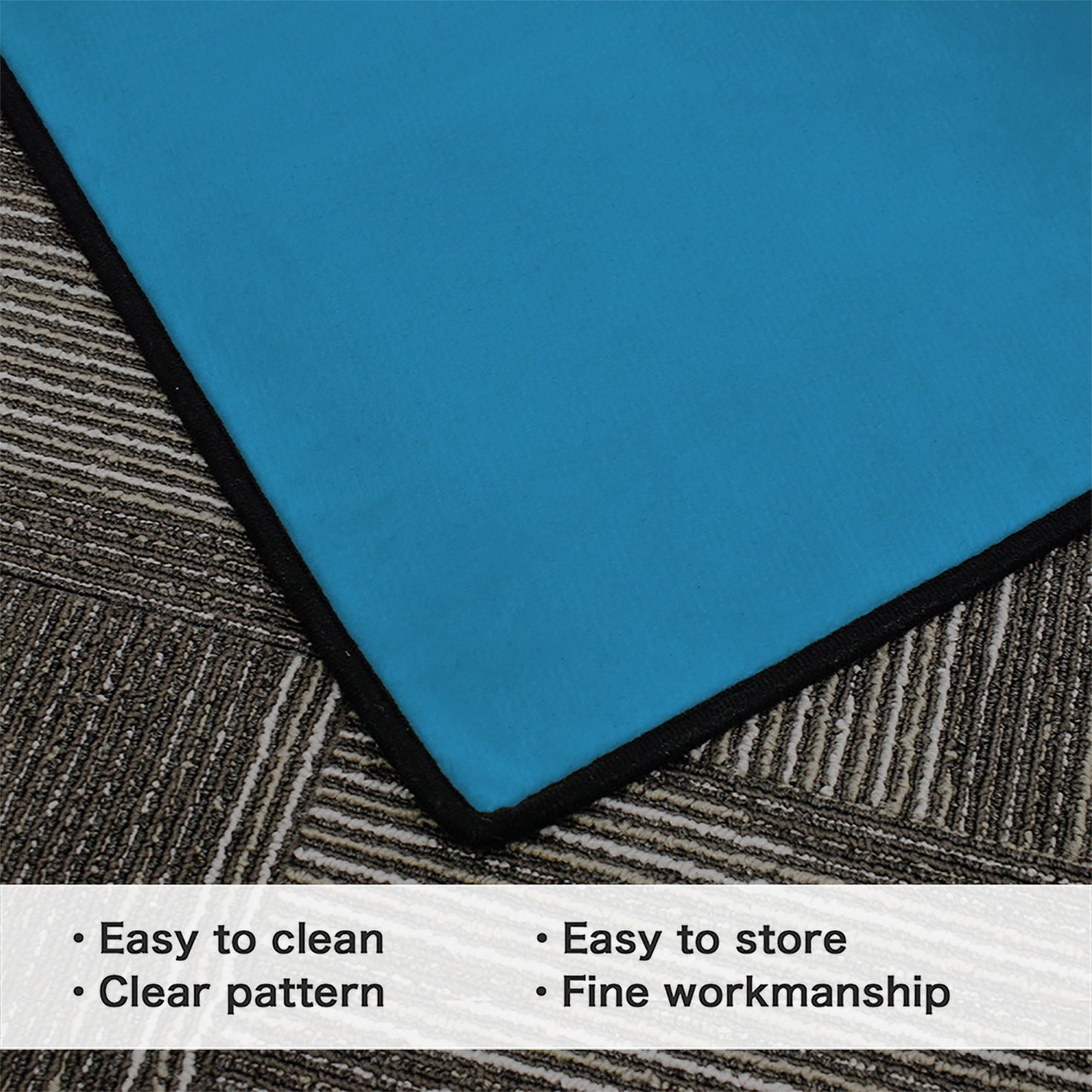 South Dakota Flag Inspired 84x60 Inch Area Rug with Black Binding (Made in the USA)
