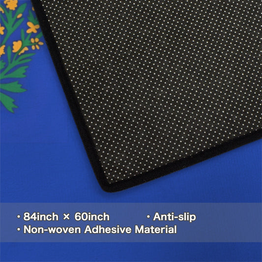 Nevada Flag Inspired 84x60 Inch Area Rug with Black Binding (Made in the USA)