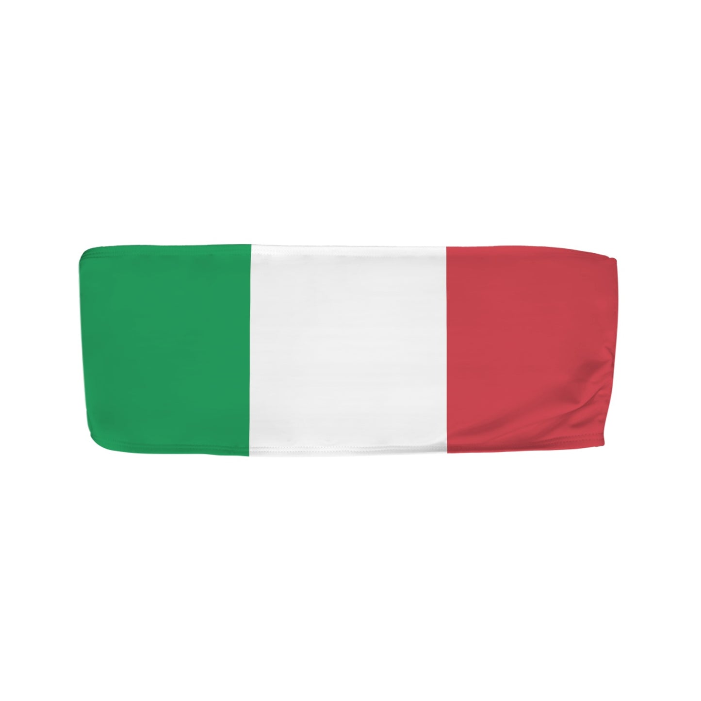 Italy Flag Inspired Bandeau Tube Bikini Top